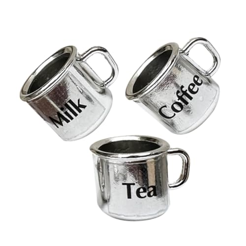 Milisten 3 Stück Mini -Tee -Tassenmodell Puppe dekorativ kaffeetassen Miniaturbecher kleine Tasse kleine Kaffeetasse Mini-Spielzeugbecher kleine Teetasse Metall Silber Milisten 3 Stück Mini -Tee -Tassenmodell Puppe dekorativ kaffeetassen Miniaturbecher kleine Tasse kleine Kaffeetasse Mini-Spielzeugbecher kleine Teetasse Metall Silber von Milisten
