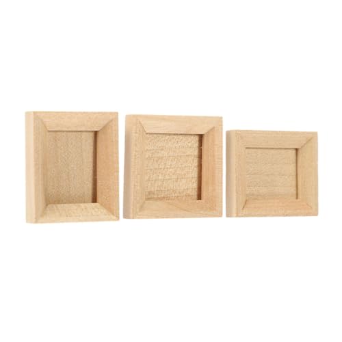 Milisten 3 Stück Miniatur Bilderrahmen Teiliges Holzrahmen für Puppenhaus Dekoration DIY Bastelprojekte Mini House Decors Mini Fotorahmen für Kleine Fotos und Kreative Gestaltung Milisten 3 Stück Miniatur Bilderrahmen Teiliges Holzrahmen für Puppenhaus Dekoration DIY Bastelprojekte Mini House Decors Mini Fotorahmen für Kleine Fotos und Kreative Gestaltung von Milisten