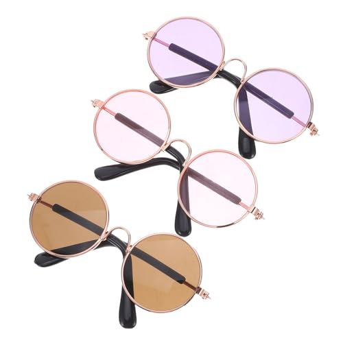 Milisten 3 Stück Miniatur Brillen Für Puppen Drahtbrillen Zum Basteln Mini Bastelbrillen Miniatur Puppenhaus Brillen Bastelpuppenbrillen Aus von Milisten