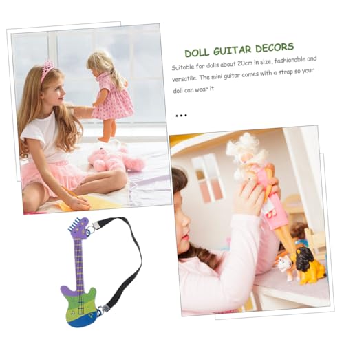 Milisten 3 Stück Miniatur Gitarre mit Schultergurt Teiliges Puppenhaus Dekoration Mini Stilvolle Miniatur Gitarren für DIY Puppenaccessoires und Wohnkultur Milisten 3 Stück Miniatur Gitarre mit Schultergurt Teiliges Puppenhaus Dekoration Mini Stilvolle Miniatur Gitarren für DIY Puppenaccessoires und Wohnkultur von Milisten