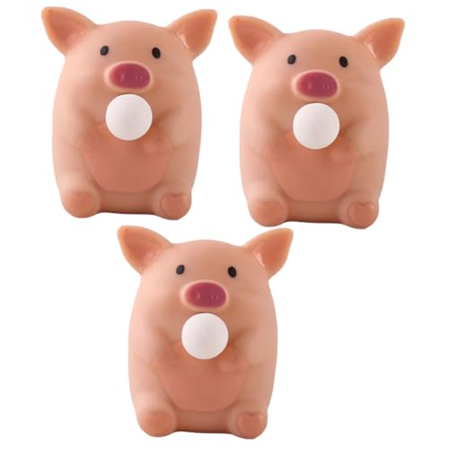 Milisten 3 Stück Niedliche Schweine Stressbälle aus Langlebigem TPR Material Lustiges Quetschspielzeug zur Stress Druckreduktion Flexibles Fidget Toy für Büro Zuhause und Alltag Milisten 3 Stück Niedliche Schweine Stressbälle aus Langlebigem TPR Material Lustiges Quetschspielzeug zur Stress Druckreduktion Flexibles Fidget Toy für Büro Zuhause und Alltag von Milisten