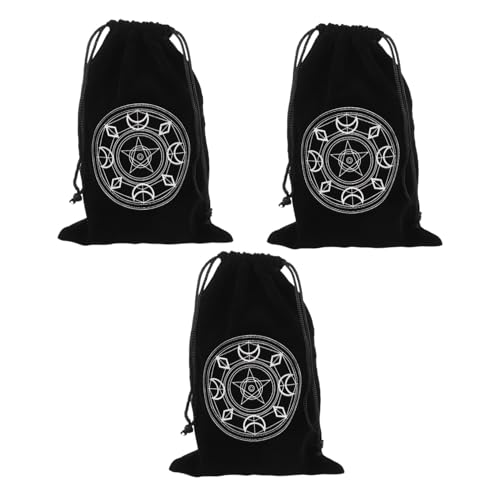 Milisten 3 Stück Pentacle Tarot Drawstring Beutel aus Robustem für Aufbewahrung von Tarotkarten Spielsteinen Schmuck Leicht Tragbar Vielseitig Einsetzbar für Magische und Alltägliche Milisten 3 Stück Pentacle Tarot Drawstring Beutel aus Robustem für Aufbewahrung von Tarotkarten Spielsteinen Schmuck Leicht Tragbar Vielseitig Einsetzbar für Magische und Alltägliche von Milisten