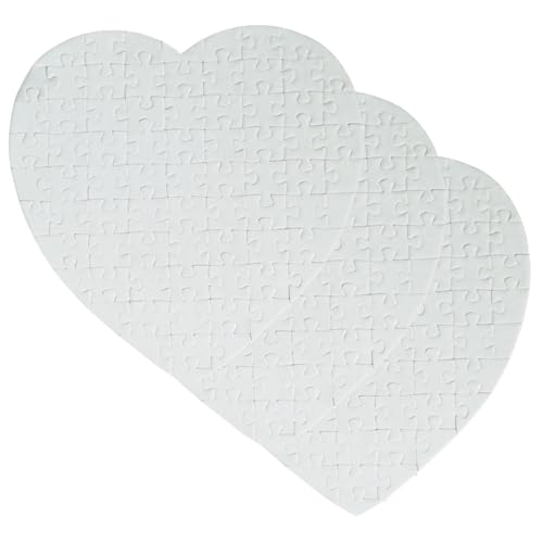 Milisten 3 Stück Perlenrätsel Herzform -Puzzle Rätsel übertragen Wärmeübertragungspuzzle Herzförmiges Puzzle Papier Weiß von Milisten