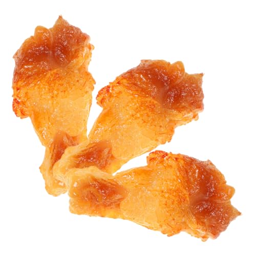Milisten 3 Stück Realistische Künstliche Gebratene Hähnchenkeulen aus Ungiftigem Kunststoff für Dekoration Fotorequisiten und Modellkollektion Naturgetreue Nachbildung Fried Chicken Leg Milisten 3 Stück Realistische Künstliche Gebratene Hähnchenkeulen aus Ungiftigem Kunststoff für Dekoration Fotorequisiten und Modellkollektion Naturgetreue Nachbildung Fried Chicken Leg von Milisten