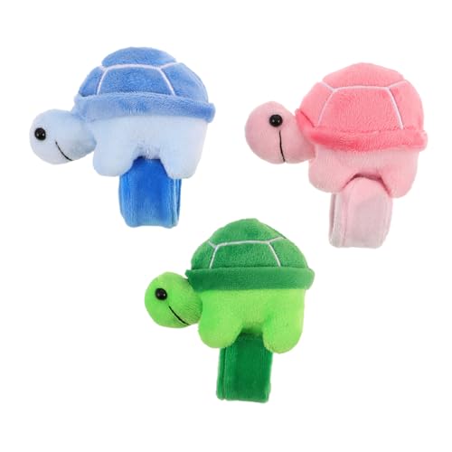 Milisten 3 Stück Schildkrötenarmband Kinderparty Gefälligkeiten Stofftier -Slap -Armband Goody Bag Stuffers Schnapparmbänder für kleine Mädchen Tierarmband PP Baumwolle Milisten 3 Stück Schildkrötenarmband Kinderparty Gefälligkeiten Stofftier -Slap -Armband Goody Bag Stuffers Schnapparmbänder für kleine Mädchen Tierarmband PP Baumwolle von Milisten