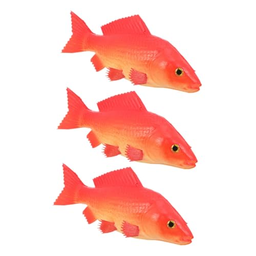 Milisten 3 Stück Simulation Fischmodell gefälscht realistisch künstlich groß Karpfenfischfigur Ornamente Tiermodell kleine Fischdekoration Aquariumzubehör Fisch Figur Pu rot Milisten 3 Stück Simulation Fischmodell gefälscht realistisch künstlich groß Karpfenfischfigur Ornamente Tiermodell kleine Fischdekoration Aquariumzubehör Fisch Figur Pu rot von Milisten