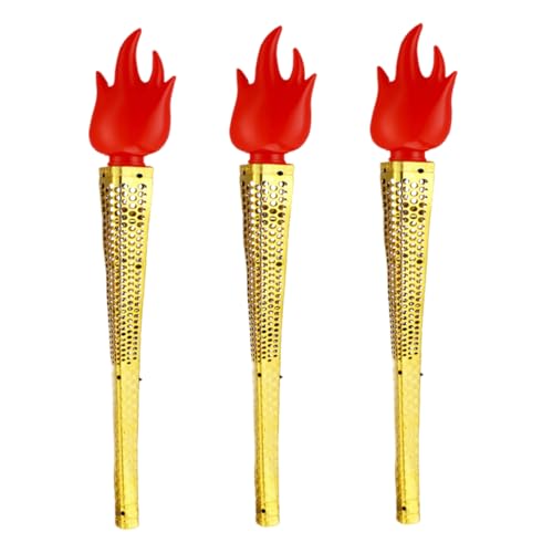Milisten 3 Stück Simulierte Fackel Lustiges Feuer Stirnband Flamme Lange Taschenlampenspielzeuge Simuliertes Flammendekor Lustige Taschenlampe Prop-fackel Abs Golden Milisten 3 Stück Simulierte Fackel Lustiges Feuer Stirnband Flamme Lange Taschenlampenspielzeuge Simuliertes Flammendekor Lustige Taschenlampe Prop-fackel Abs Golden von Milisten
