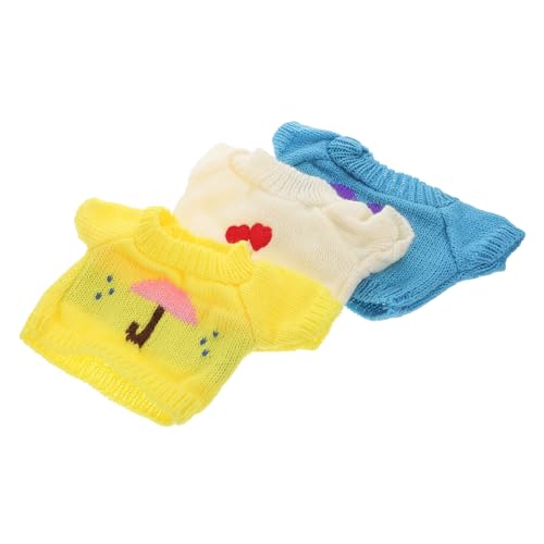 Milisten 3 Stück Spielzeugzubehör kompakte Puppenkleidung Plüschpuppenkleidung Puppe trägt Pullover Wiederverwendbares Puppenkostüm kompakte Bärenkleidung Garn Milisten 3 Stück Spielzeugzubehör kompakte Puppenkleidung Plüschpuppenkleidung Puppe trägt Pullover Wiederverwendbares Puppenkostüm kompakte Bärenkleidung Garn von Milisten