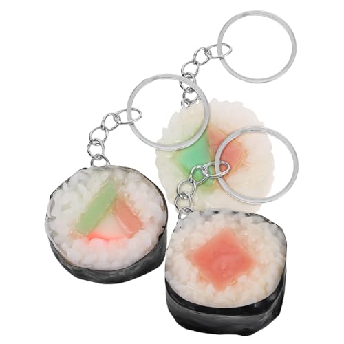 Milisten 3 Stück Sushi-Modell-schlüsselanhänger Schlüsselanhänger Mit Japanischem Pudding Kleiner Behälter-schlüsselanhänger Mini-simulationsspielzeug Für Die Küche Falsches Fleisch Plastik Milisten 3 Stück Sushi-Modell-schlüsselanhänger Schlüsselanhänger Mit Japanischem Pudding Kleiner Behälter-schlüsselanhänger Mini-simulationsspielzeug Für Die Küche Falsches Fleisch Plastik von Milisten