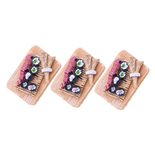 Milisten 3 Stück Sushi -Requisiten Harzfutterfiguren Miniatur-Food-Modell Mini-Hausnahrungsverzierung winzige Lebensmittelornamente Miniaturen, Figuren, Essen Plastik Milisten 3 Stück Sushi -Requisiten Harzfutterfiguren Miniatur-Food-Modell Mini-Hausnahrungsverzierung winzige Lebensmittelornamente Miniaturen, Figuren, Essen Plastik von Milisten