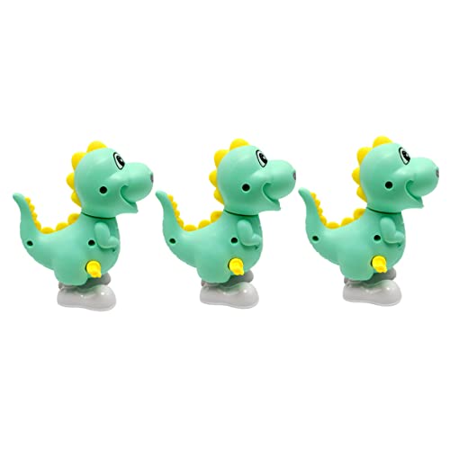 Milisten 3 Stück Teiliges Aufzieh Dinosaurier Niedliche Cartoon Tiere mit Sicherem Glattem Design Batteriefrei Energiesparend und Springfreudig für Drinnen und Draußen Zufällige Farbe von Milisten
