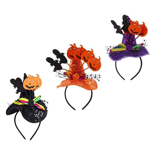 Milisten 3 Stück Teiliges Halloween Haarreifen mit Kürbis Witch Hut Langlebige Party Haarbänder für Kostüm und Cosplay in Orange und Schwarz Haarschmuck für Halloween Feiern Milisten 3 Stück Teiliges Halloween Haarreifen mit Kürbis Witch Hut Langlebige Party Haarbänder für Kostüm und Cosplay in Orange und Schwarz Haarschmuck für Halloween Feiern von Milisten