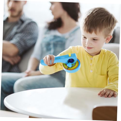 Milisten 3 Stück Teiliges Holz Gyroskop mit Zugband und Griff Pädagogisches Kinderspielzeug Hand Auge koordination Langlebig Leicht und Kompakt Geeignet für Jungen und Zufällige Farbe von Milisten