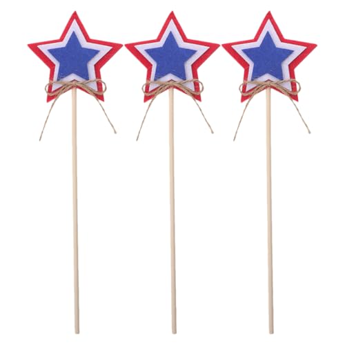 Milisten 3 Stück Teiliges Independence Day Feenstäbe Patriotische Sternenstäbe für Dekoration für Unabhängigkeitstag Partys und Feiern Milisten 3 Stück Teiliges Independence Day Feenstäbe Patriotische Sternenstäbe für Dekoration für Unabhängigkeitstag Partys und Feiern von Milisten
