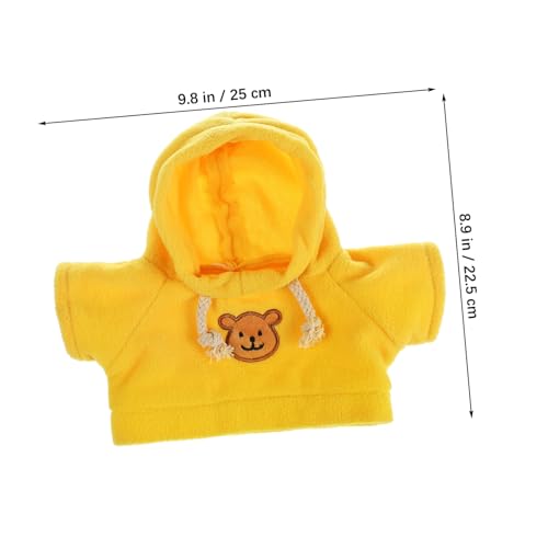 Milisten 3 Stück Teiliges Mini Bär Puppen Kleidung Dehnbare Strick Pullover und Kapuzenjacken für Stofftiere Vielseitig Einsetzbare Kuscheltier Outfits für DIY und Dekoration von Milisten
