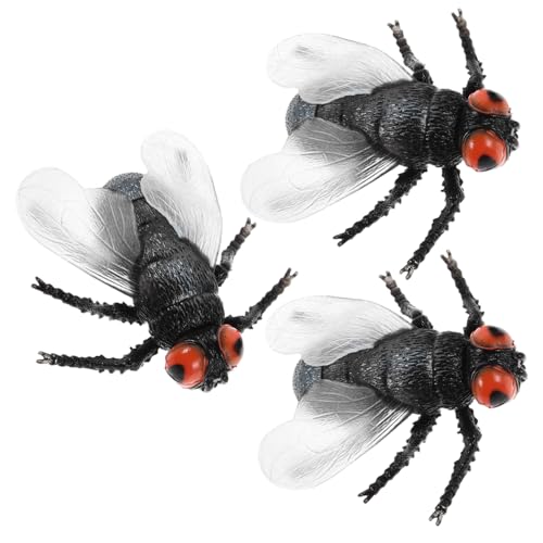 Milisten 3stücke Künstliche Fliegenfiguren Aus Kunststoff Winzige Plastikfliegen Als Insektenfiguren-Spielzeug Kleine Realistische Fliegenfigur Für Wissenschaftliche Erkundung Milisten 3stücke Künstliche Fliegenfiguren Aus Kunststoff Winzige Plastikfliegen Als Insektenfiguren-Spielzeug Kleine Realistische Fliegenfigur Für Wissenschaftliche Erkundung von Milisten
