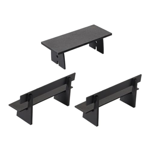 Milisten 3 Stück Teiliges Miniatur Möbel Set Dollhouse Möbel Miniatur Schwarze Miniaturbank Tisch Stuhl Set für Puppenhaus Garten Dekoration Zubehör Milisten 3 Stück Teiliges Miniatur Möbel Set Dollhouse Möbel Miniatur Schwarze Miniaturbank Tisch Stuhl Set für Puppenhaus Garten Dekoration Zubehör von Milisten