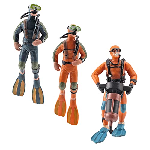 Milisten 3 Stück Teiliges Miniatur Taucher Modell aus Hochwertigem Material Kompakte Aquarium Deko Figur Wassersicher und Langlebig Realistische Unterwasser Taucher Statue für Fischbecken Milisten 3 Stück Teiliges Miniatur Taucher Modell aus Hochwertigem Material Kompakte Aquarium Deko Figur Wassersicher und Langlebig Realistische Unterwasser Taucher Statue für Fischbecken von Milisten