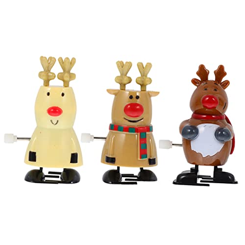 Milisten 3 Stück Teiliges Niedliche Weihnachtswind Up Spielzeuge aus Kunststoff Lustige Mechanische Lauf Figuren mit Weihnachtsmann und Rentieren und Weihnachtsdeko Milisten 3 Stück Teiliges Niedliche Weihnachtswind Up Spielzeuge aus Kunststoff Lustige Mechanische Lauf Figuren mit Weihnachtsmann und Rentieren und Weihnachtsdeko von Milisten