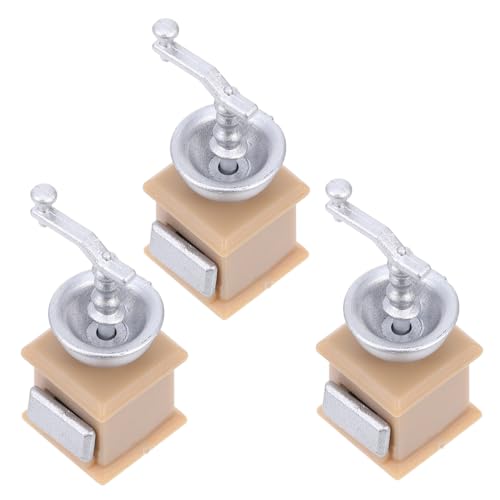 Milisten 3stücke Miniatur Kaffee Spielzeug Handbetriebene Für Dekoration Küchenaccessoires Für Rollenspiele Und Kreative Szenen von Milisten