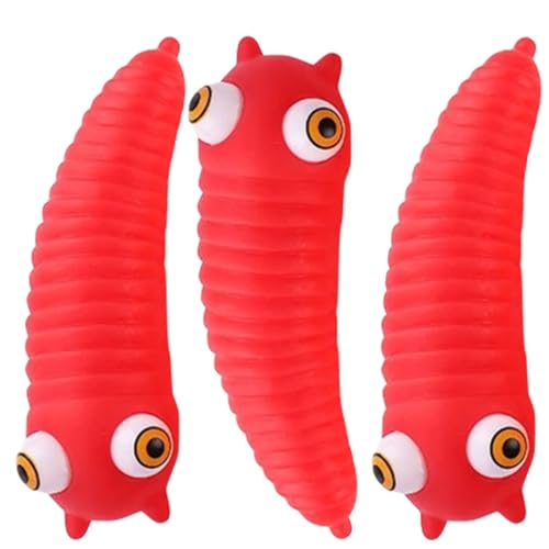 Milisten 3 Stück Teiliges Raupen Buntes Sensorisches Stressabbau und Erwachsene Flexibles Fidget Toy zur Negativen Emotionsentlastung Praktisches und Kreatives Kinderspielzeug von Milisten