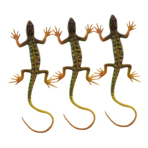Milisten 3 Stück Teiliges Realistisches Echsenmodell aus Stabilem Kunststoff Detailgetreue Reptilienfigur als Gartendeko und Langlebige Simulation für Balkon Party und Pflanzentopf Milisten 3 Stück Teiliges Realistisches Echsenmodell aus Stabilem Kunststoff Detailgetreue Reptilienfigur als Gartendeko und Langlebige Simulation für Balkon Party und Pflanzentopf von Milisten