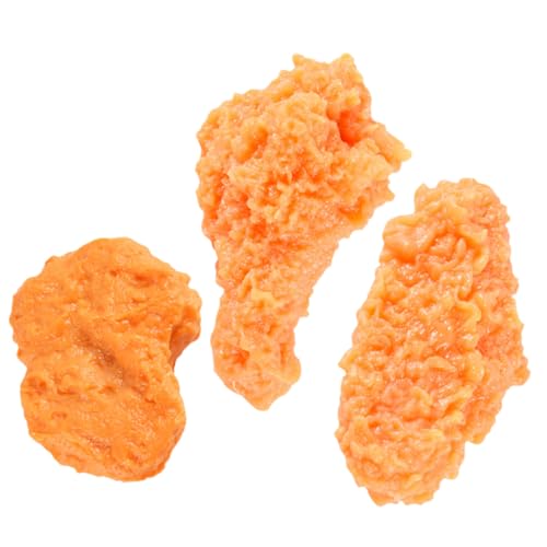 Milisten 3 Stück Teiliges Realistisches Hähnchenmodell Lebensechte Gebratene Hähnchenflügel Hähnchenkeulen und Hähnchenstücke Hochwertige Food Model Dekoration für Restaurant Küche Party Milisten 3 Stück Teiliges Realistisches Hähnchenmodell Lebensechte Gebratene Hähnchenflügel Hähnchenkeulen und Hähnchenstücke Hochwertige Food Model Dekoration für Restaurant Küche Party von Milisten
