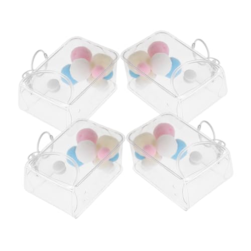 Milisten 3 Stück Teiliges Transparente PVC Aufbewahrungsbeutel Tragbare Mini Figuren Tasche Klarer Organizer für Sammelfiguren Sichere und Stilvolle Transportlösung von Milisten