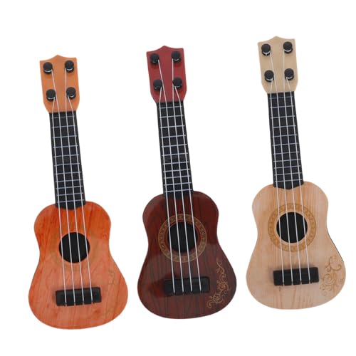 Milisten 3 Stück Teiliges Ukulele für Kleinkinder Langlebiges Musikinstrument aus Sicherem Material Realistische Gitarren in Braun und Gelb Pädagogisches für Musikalische Milisten 3 Stück Teiliges Ukulele für Kleinkinder Langlebiges Musikinstrument aus Sicherem Material Realistische Gitarren in Braun und Gelb Pädagogisches für Musikalische von Milisten
