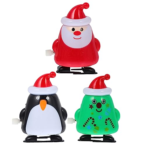 Milisten 3 Stück Teiliges Wind Up aus Kunststoff mit Weihnachtsmann Weihnachtsbaum und Pinguin Lustiges Aufziehspielzeug Party Mitgebsel Milisten 3 Stück Teiliges Wind Up aus Kunststoff mit Weihnachtsmann Weihnachtsbaum und Pinguin Lustiges Aufziehspielzeug Party Mitgebsel von Milisten