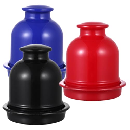 Milisten 3 Stück Teiliges Würfelbecher Robustem Kunststoff Großer Fassungsvermögen Würfelhalter für Partyspiele Ktv und Bar Vielseitige Spielwürfelbecher in Schwarz Rot Blau für Milisten 3 Stück Teiliges Würfelbecher Robustem Kunststoff Großer Fassungsvermögen Würfelhalter für Partyspiele Ktv und Bar Vielseitige Spielwürfelbecher in Schwarz Rot Blau für von Milisten