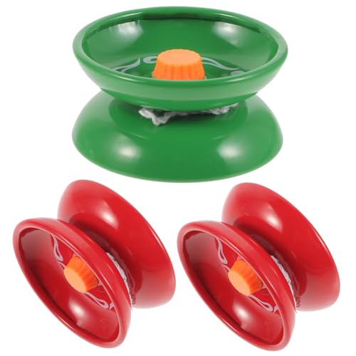 Milisten 3 Stück Teiliges Yo Yo Ball mit Schnur Unresponsive Profi Yoyo für Fördert Hand Augen Koordination Robust und Tragbar Lernspielzeug für Anfänger und Junge Mädchen Zufällige Farbe von Milisten