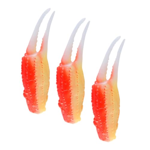 Milisten 3 Stück Tempura -garnelenmodellspielzeug Dekorationen Krabbenklauen Kompaktes Krabbendekor Lernsimulation Krabbenschere Künstliche Simulation Einer Krabbenklaue PVC Milisten 3 Stück Tempura -garnelenmodellspielzeug Dekorationen Krabbenklauen Kompaktes Krabbendekor Lernsimulation Krabbenschere Künstliche Simulation Einer Krabbenklaue PVC von Milisten