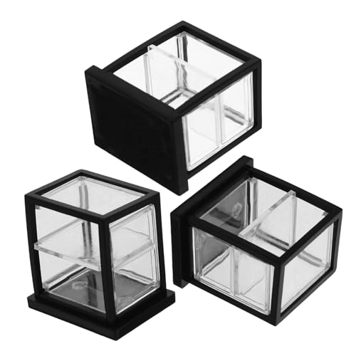 Milisten 3 Stück Transparente Vitrine Showcase Dekorationen Puppenhaus Miniaturen Real Anzeige Klein Für Winzig Minikühlschrank Tortendeko Einschulung Abs Schwarz Milisten 3 Stück Transparente Vitrine Showcase Dekorationen Puppenhaus Miniaturen Real Anzeige Klein Für Winzig Minikühlschrank Tortendeko Einschulung Abs Schwarz von Milisten