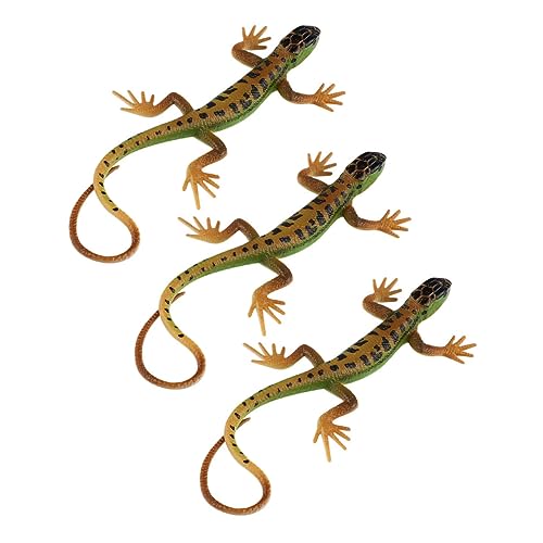 Milisten 3 Stück Vierbeiniges Schlangenspielzeug Gecko-Figuren Eidechsenfigur Simulation Von Tierfiguren Realistisches Reptil Lebensechte Eidechsenmodelle Plastik Milisten 3 Stück Vierbeiniges Schlangenspielzeug Gecko-Figuren Eidechsenfigur Simulation Von Tierfiguren Realistisches Reptil Lebensechte Eidechsenmodelle Plastik von Milisten