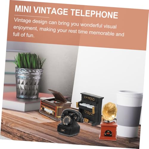 Milisten 3 Stück Vintage Miniatur Teiliges Amerikanische Landhaus Ornamente Retro Phonograph Klavier Plattenspieler Zimmer Tischdekorationen für Wohnzimmer Schlafzimmer Büro Milisten 3 Stück Vintage Miniatur Teiliges Amerikanische Landhaus Ornamente Retro Phonograph Klavier Plattenspieler Zimmer Tischdekorationen für Wohnzimmer Schlafzimmer Büro von Milisten