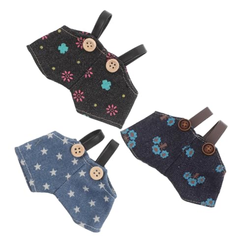 Milisten 3 Teilige Puppenkleidung Kleine Bärenkleidung Plüschbär Outfits Plüschpuppe DIY Zubehör Verkleiden Sie Babypuppen Machen Sie Eine Bärenkleidung Stofftierkleidung Stofftier von Milisten