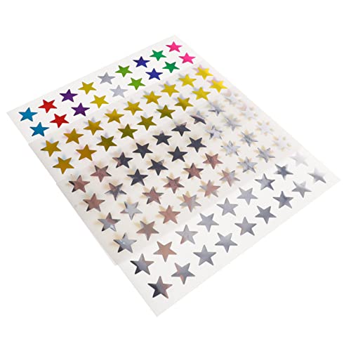 Milisten 30 Blatt Belohnungssticker für Selbstklebende Sternaufkleber und Farben für Lehrerbedarf Scrapbooking und Kreative Projekte von Milisten