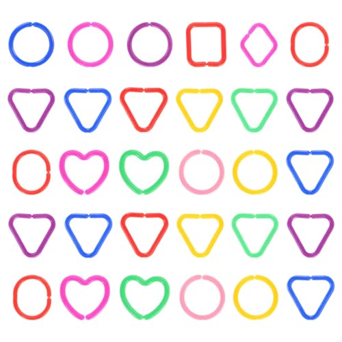 Milisten 30 Stück Geometrische Schnallenketten Spielzeuggliederringe Für Babyspielzeug DIY Spielzeugkettengliederketten Spielzeuge Die Babyspielzeugringe Verbinden Ringe Milisten 30 Stück Geometrische Schnallenketten Spielzeuggliederringe Für Babyspielzeug DIY Spielzeugkettengliederketten Spielzeuge Die Babyspielzeugringe Verbinden Ringe von Milisten