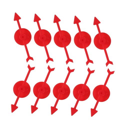 Milisten 30 Stück Kunststoff Pfeile für Brettspiele Rote Drehbare Spielzeigern Ersatz für Klassenzimmer Spiele Einfach Anzubringen Vielseitig Einsetzbar Erhöht Spielspaß und Interaktion von Milisten