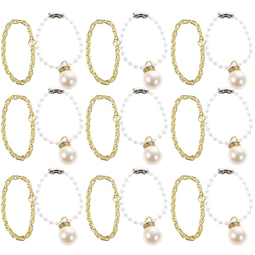 Milisten 30 Stück Mini Schmuckset für Mädchen Teiliges mit Bunten Designs für Rollenspiele und Partys Zubehör für Puppen und Verkleidungen von Milisten