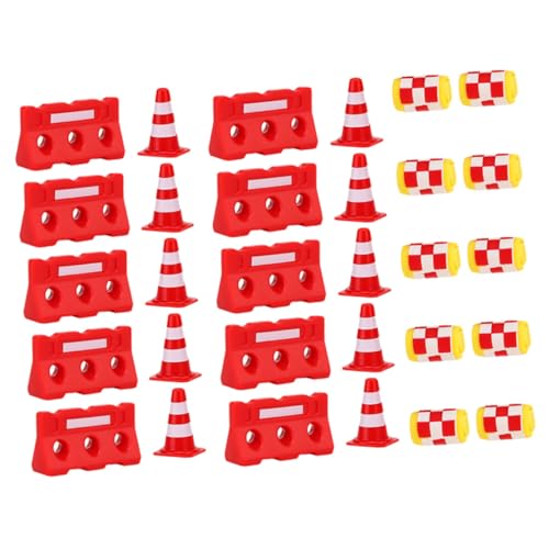 Milisten 30 Stück Mini Verkehrszeichen Spielset Teilig Lernspielzeug mit Roten Pylonen Roten Zäunen und Gelben Sicherheitsböcken für Verkehrserziehung und Kreative Spielstraßen Milisten 30 Stück Mini Verkehrszeichen Spielset Teilig Lernspielzeug mit Roten Pylonen Roten Zäunen und Gelben Sicherheitsböcken für Verkehrserziehung und Kreative Spielstraßen von Milisten