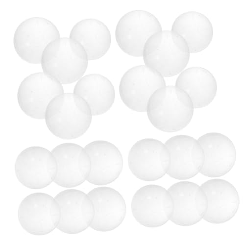 Milisten 30 Stück Murmeln Perlen Klare Kugeln Dekokugeln Klare Steine ​​Für Vasenfüller Marmorkugel Transparentes Glas von Milisten