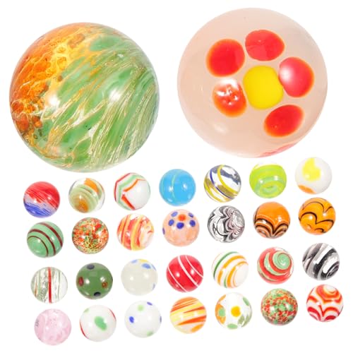 Milisten 30 Stück Teiliges Bunte Glasmurmeln aus Robustem Dekorative Kugeln für Aquarium Deko Vielseitig als Kinderspielzeug Fischbecken Accessoire und Hydroponik Pflanzendekoration Milisten 30 Stück Teiliges Bunte Glasmurmeln aus Robustem Dekorative Kugeln für Aquarium Deko Vielseitig als Kinderspielzeug Fischbecken Accessoire und Hydroponik Pflanzendekoration von Milisten