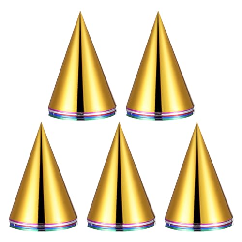 Milisten 30 Stück Teiliges Buntes Metallic-folien mit Elastischem Band Mehrfarbige Papier-kegelhüte für Erwachsene für Geburtstage Weihnachten Silvester und Festliche Feiern Milisten 30 Stück Teiliges Buntes Metallic-folien mit Elastischem Band Mehrfarbige Papier-kegelhüte für Erwachsene für Geburtstage Weihnachten Silvester und Festliche Feiern von Milisten