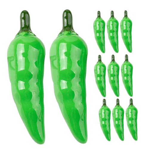Milisten 30 Stück Teiliges Mini Chili Dekorationsset aus Langlebigem Realistische Lebensechte Paprika Modelle als Fotorequisite und Tischornament Farbenfroh Vielseitig für Wohn und von Milisten