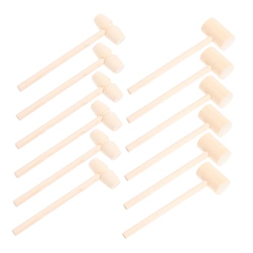 Milisten 30stücke Holzhämmer Spielzeug Für Kleinkinder Mini Hämmer Aus Holz Lernspielzeug Mit Klängen Und Mustern Für Junge Mädchen Handwerk Für Meeresfrüchte Und Schalentiere von Milisten