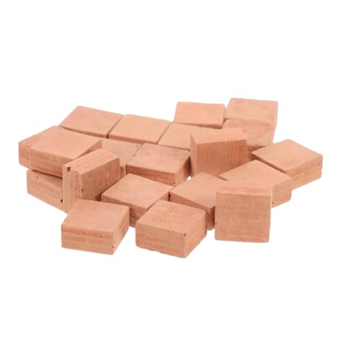 Milisten 30 Stück Teiliges Mini Ziegelset für DIY Mikrolandschaft Realistisch Gestaltete Bauklötze für Puppenhaus Langlebig Detailgetreu für Basteln und Modellbau von Milisten