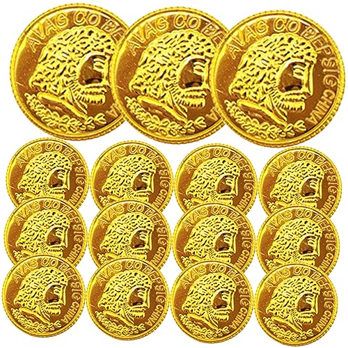 Milisten 300 Stück Goldmünzenspielzeug Partygeschenk Pirat Schatz Spielmarken Plastikmünzen Spielgeld Kinderspielzeug Belohnungsmünzen für Geld vortäuschen Golden Milisten 300 Stück Goldmünzenspielzeug Partygeschenk Pirat Schatz Spielmarken Plastikmünzen Spielgeld Kinderspielzeug Belohnungsmünzen für Geld vortäuschen Golden von Milisten