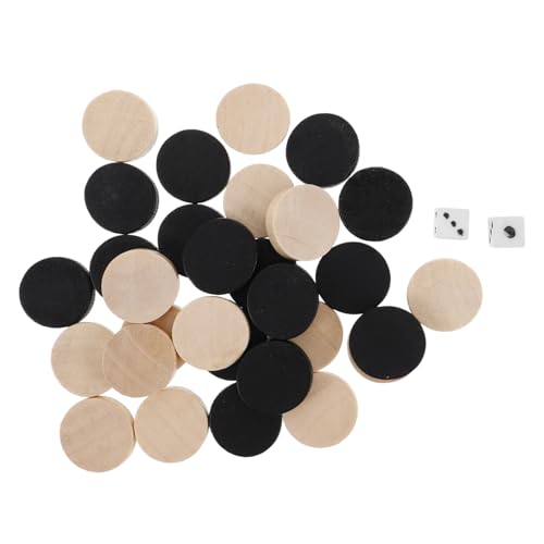 Milisten 30Stücke Holz Dame Schachfiguren Runde Spielsteine für Brettspiele und Schachliebhaber Tragbares und Handliches Design Milisten 30Stücke Holz Dame Schachfiguren Runde Spielsteine für Brettspiele und Schachliebhaber Tragbares und Handliches Design von Milisten